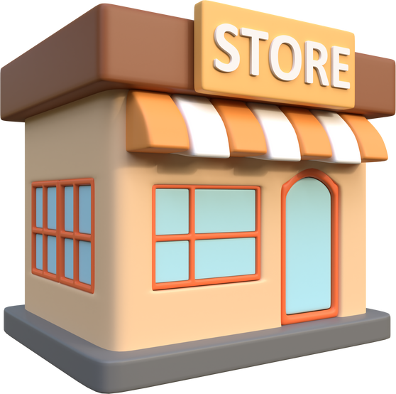 3D Store Illustration